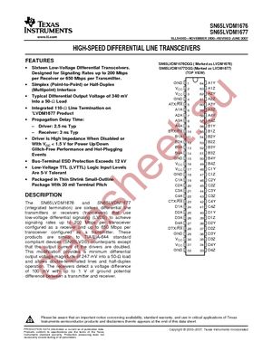 SN65LVDM1677DGGR datasheet  